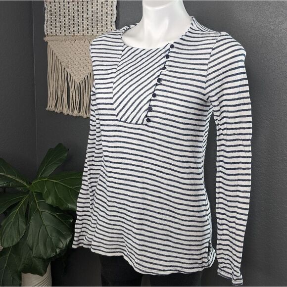⭐ Caslon Striped Long Sleeve Shirt - Picture 1 of 6